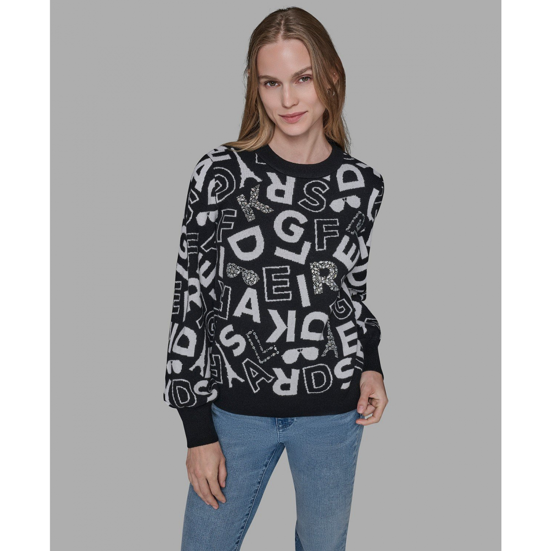 Pull 'Printed Long Sleeve' pour Femmes