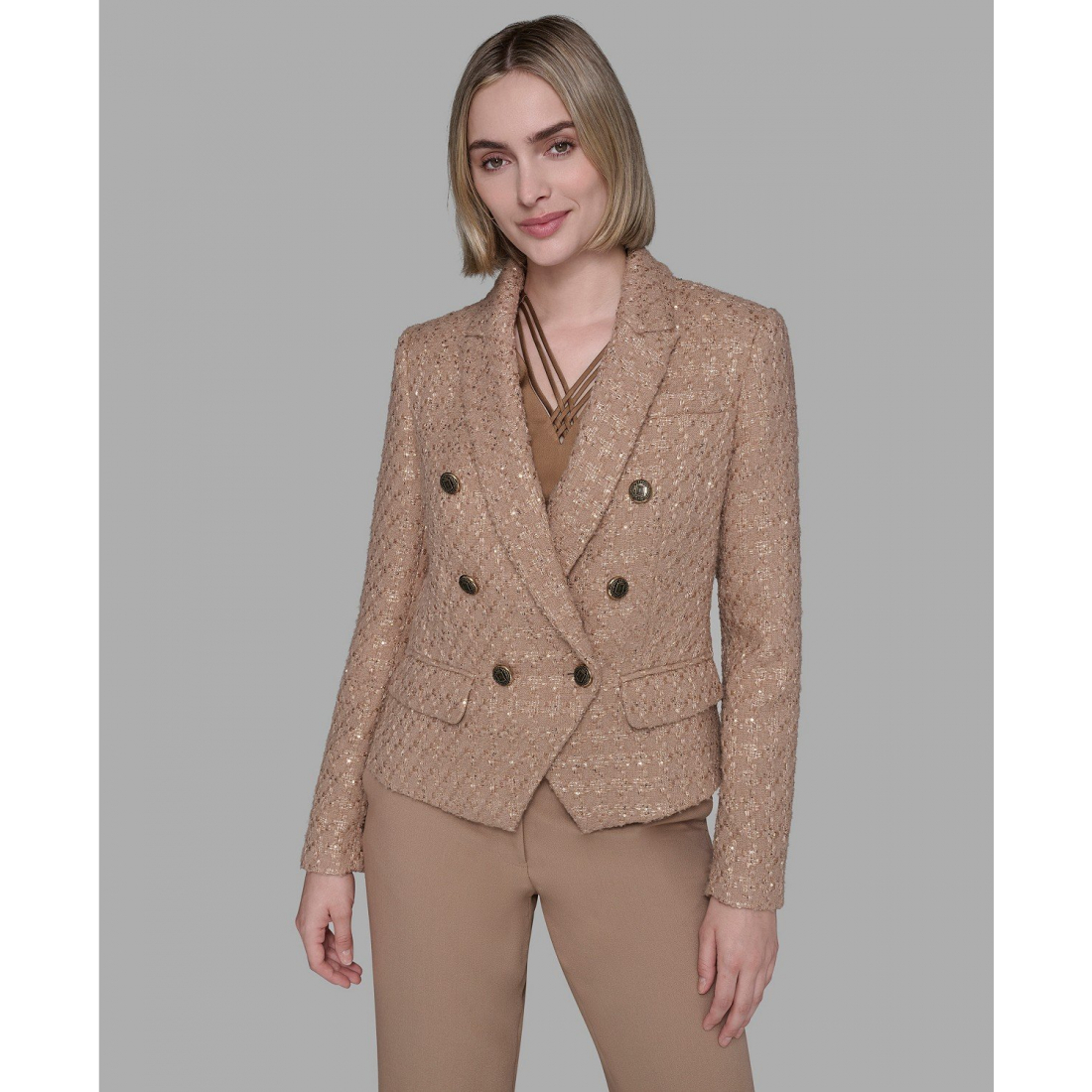 Blazer 'Cropped Long Sleeve Jacket' pour Femmes