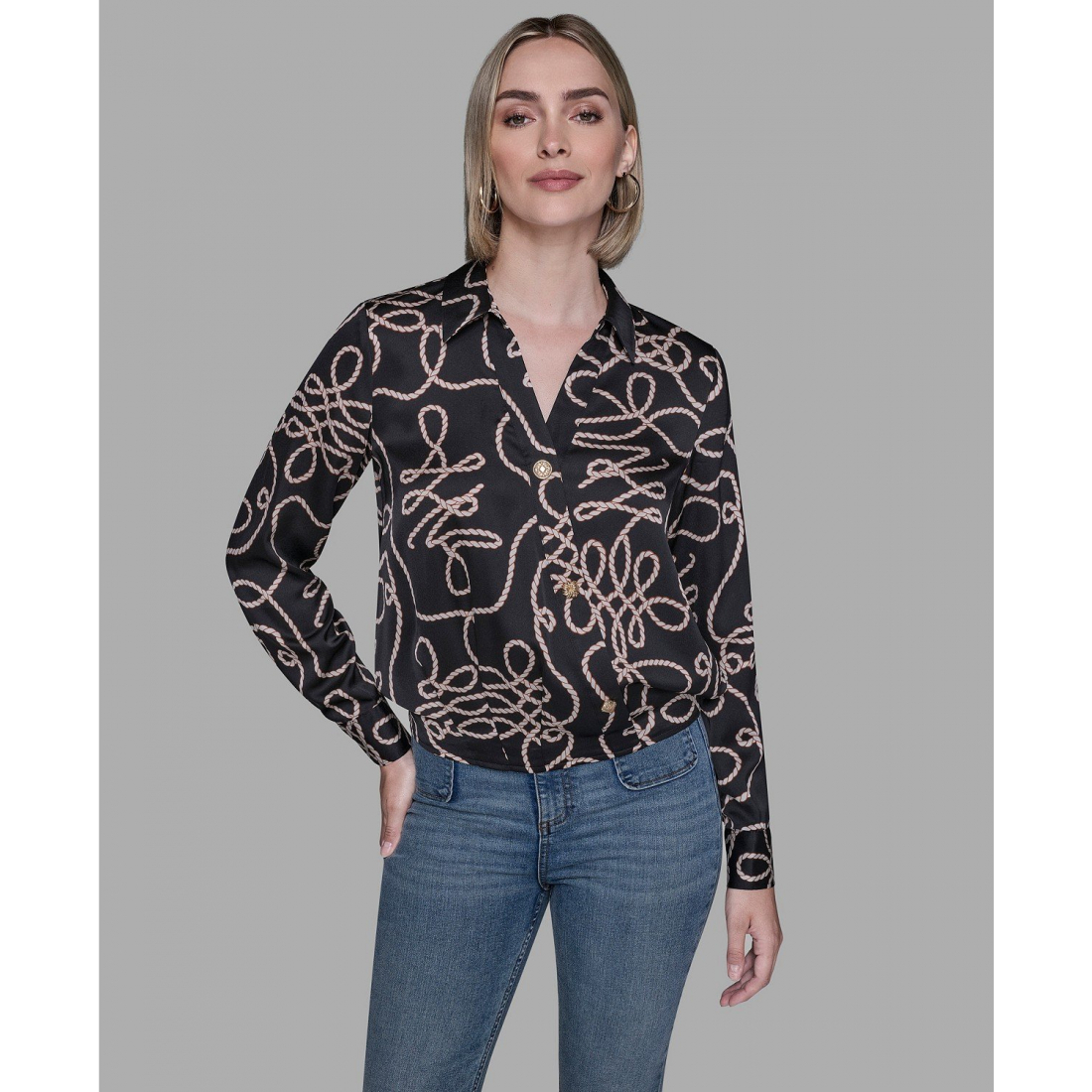 Blouse 'Printed Crossover Blouse' pour Femmes