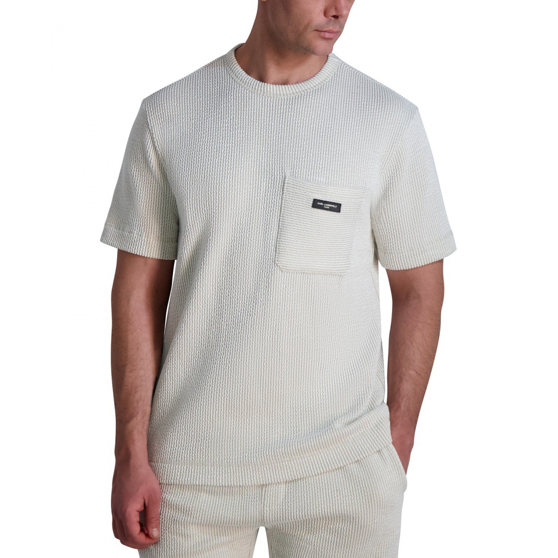 T-shirt 'Textured' pour Hommes