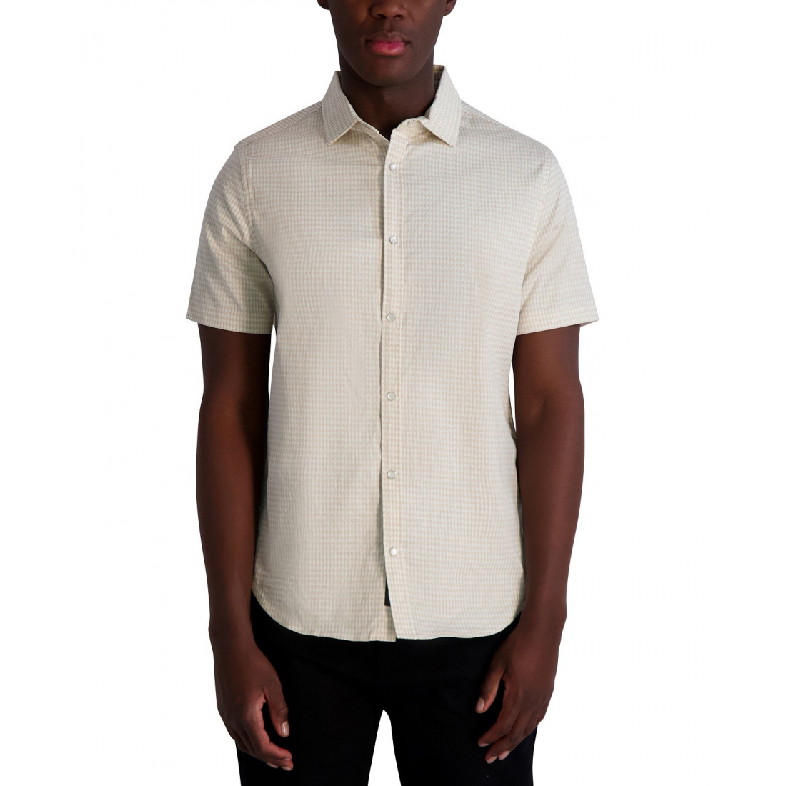 Chemise 'Woven Houndstooth' pour Hommes