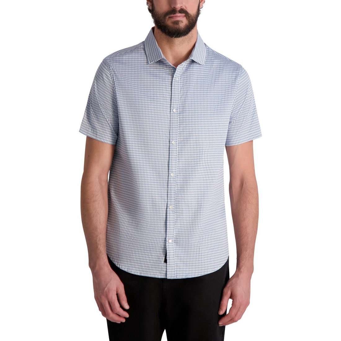 Chemise 'Woven Houndstooth' pour Hommes