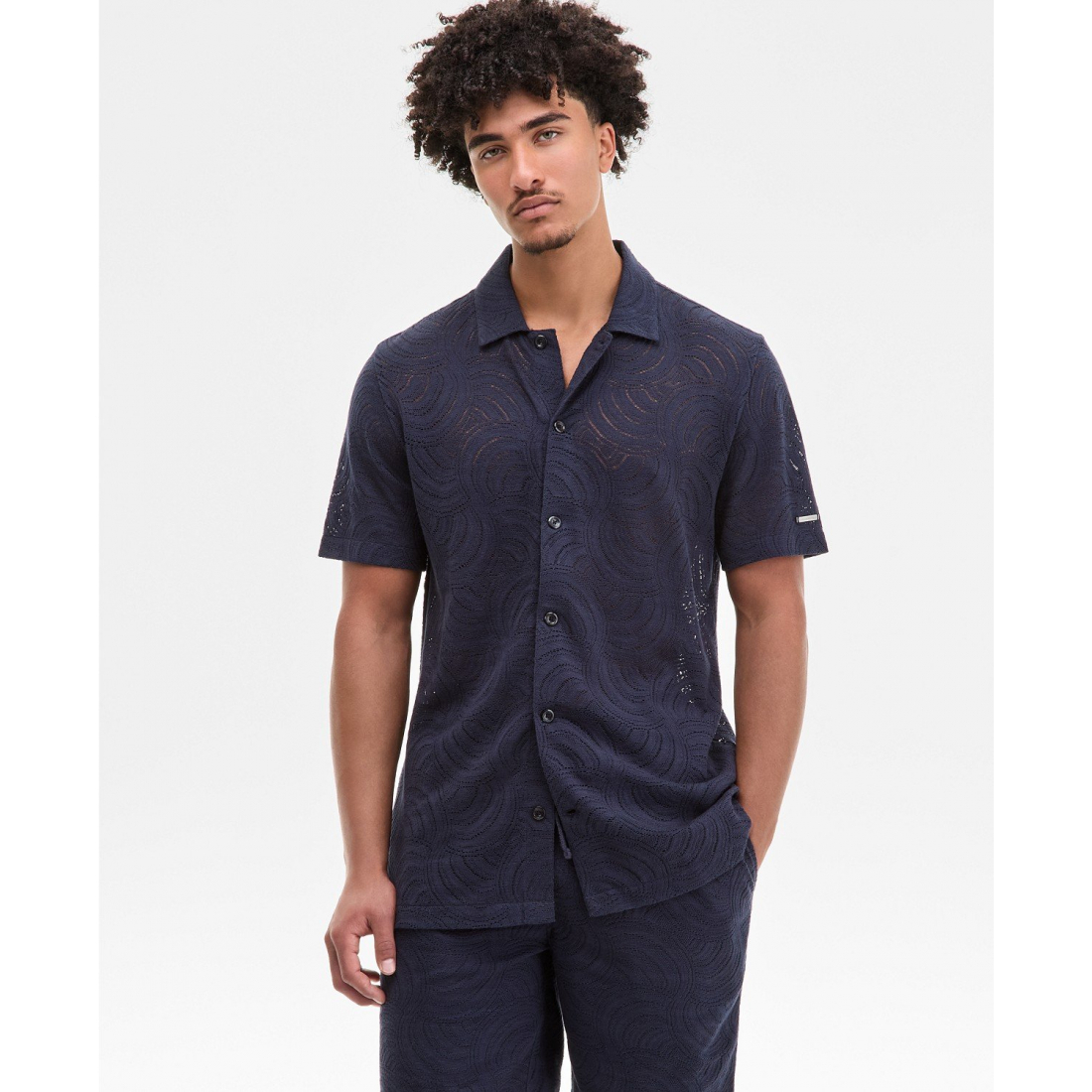 Chemise 'Open-Weave' pour Hommes
