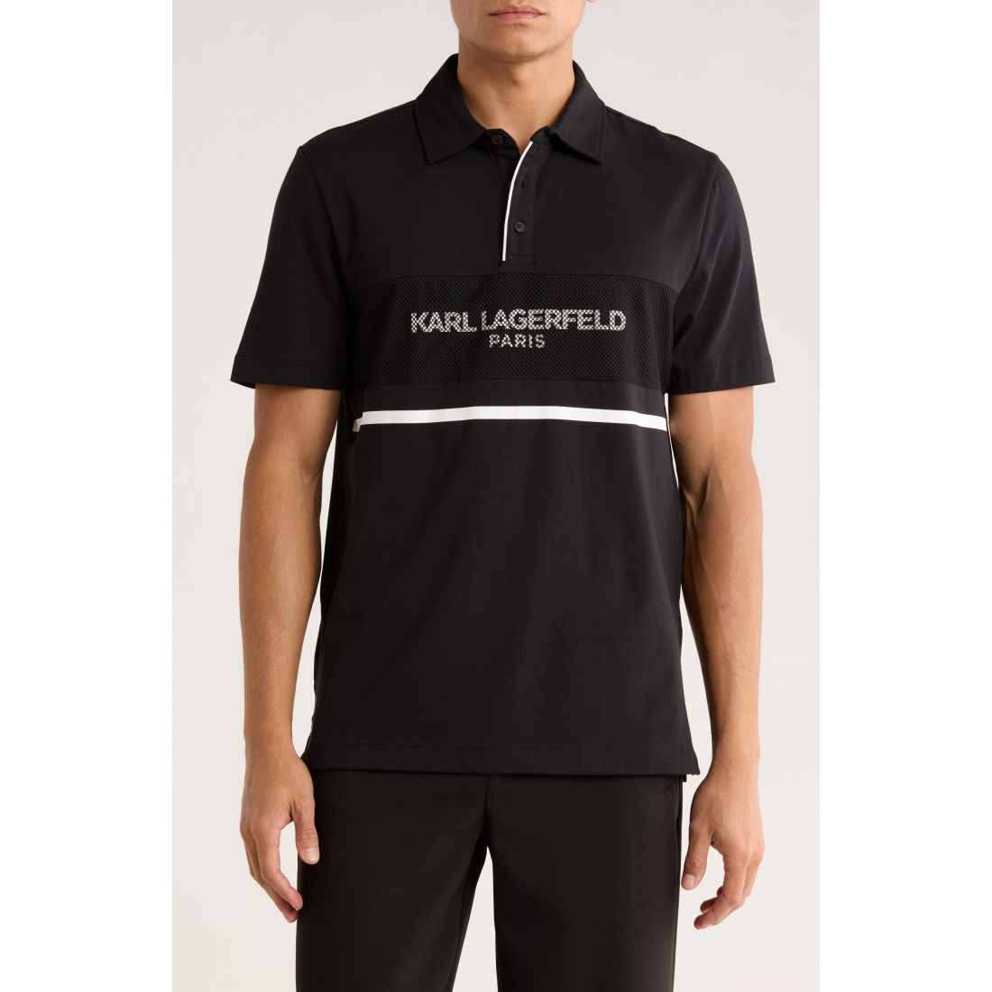 Polo 'Logo Mesh Knit' pour Hommes