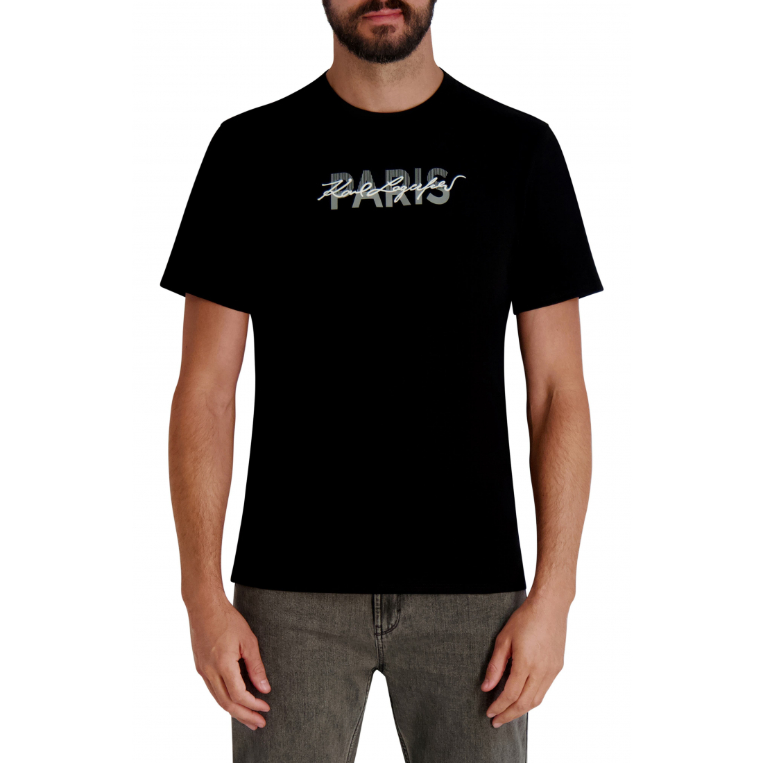 T-shirt 'Paris Logo Graphic' pour Hommes