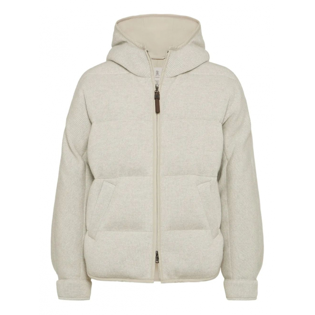 Doudoune en plumes 'Hooded Ribbed' pour Femmes