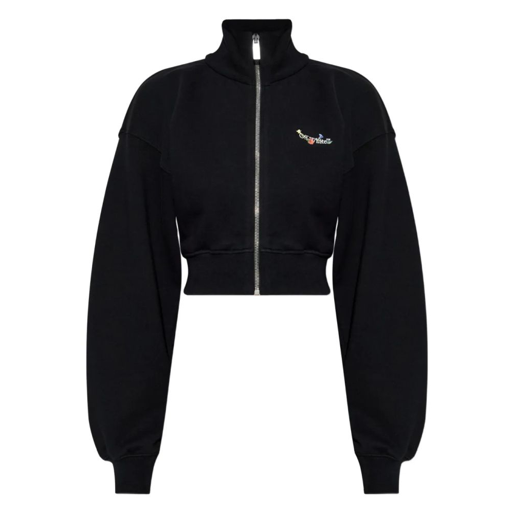 Women's 'Zip Floral Knitwear' Jacket