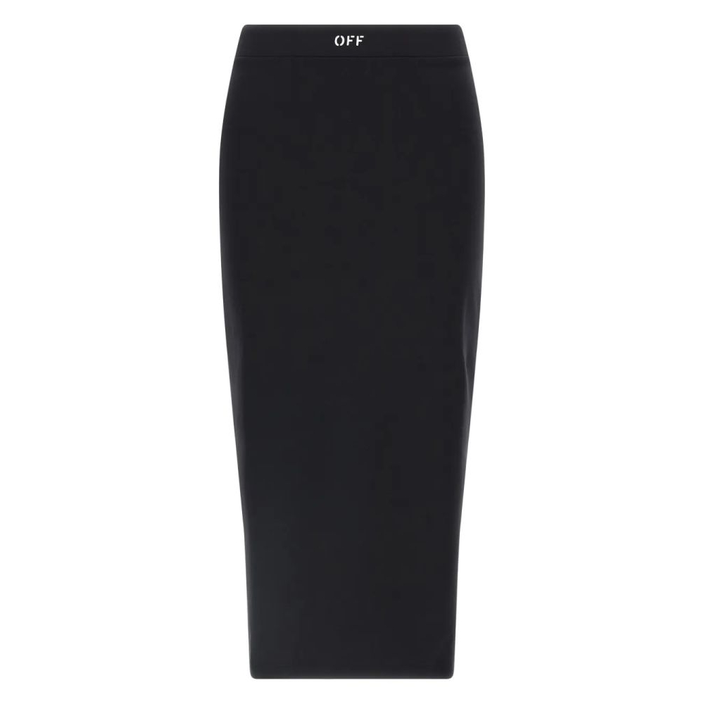 Women's 'Logo-Waistband' Maxi Skirt