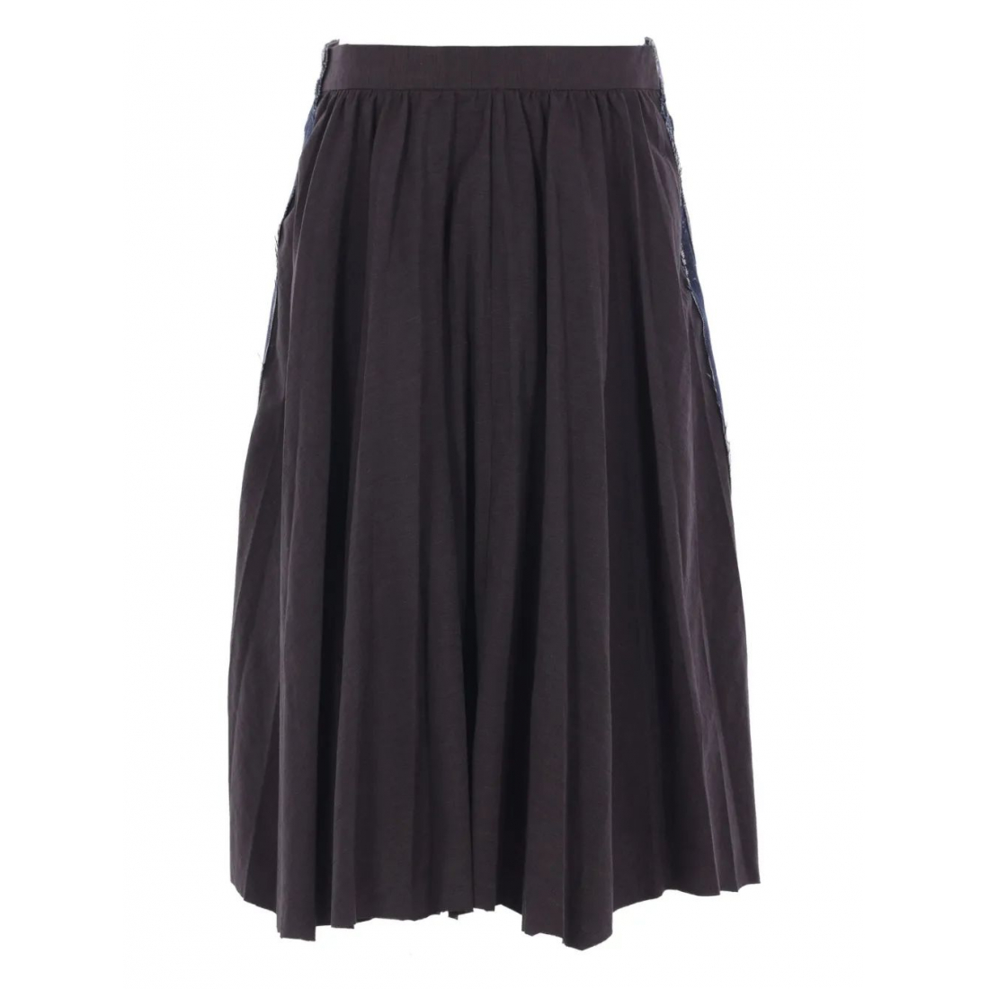 'Hybrid Pleated' Midi Rock für Damen