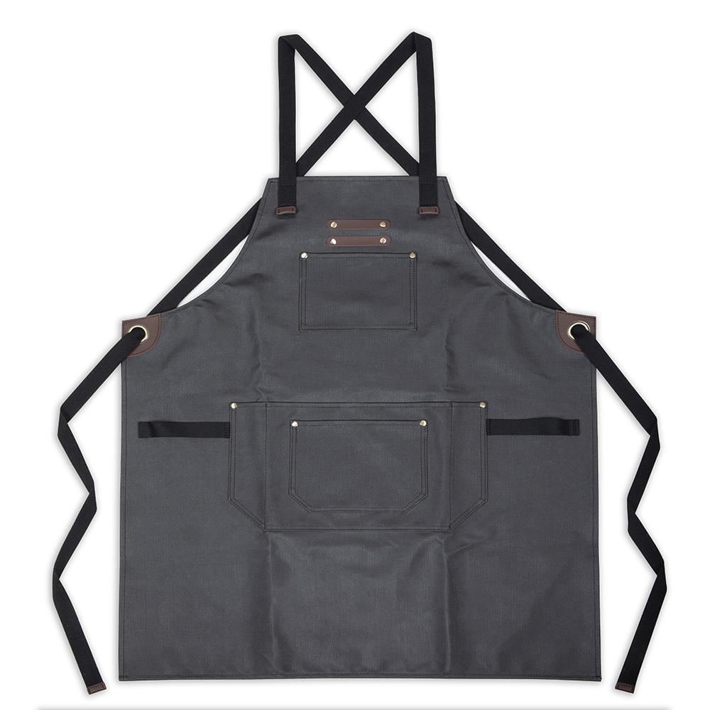 Coated Canvas And Leather Apron