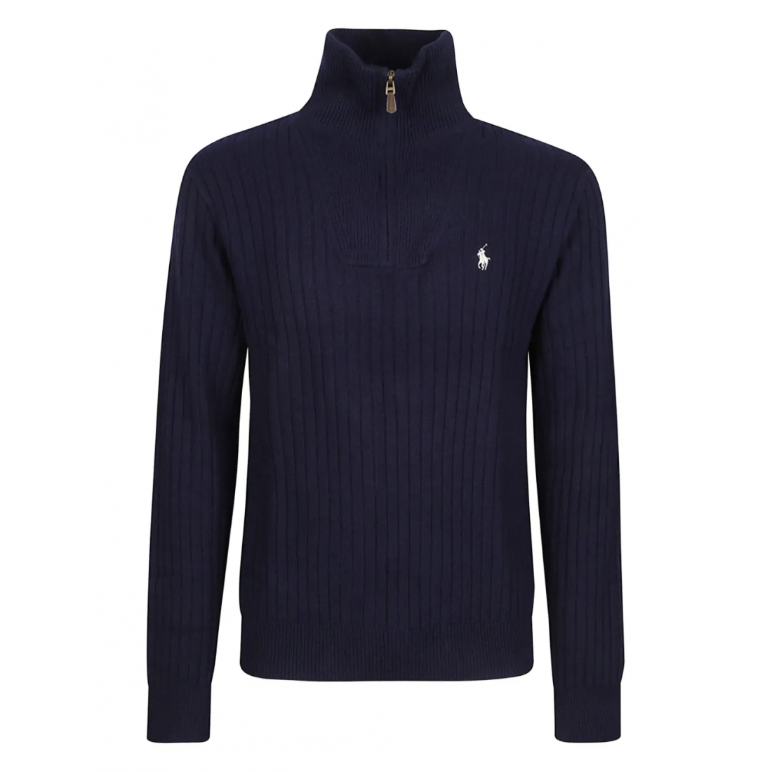 Pull 'Ribbed Zip-Neck' pour Hommes