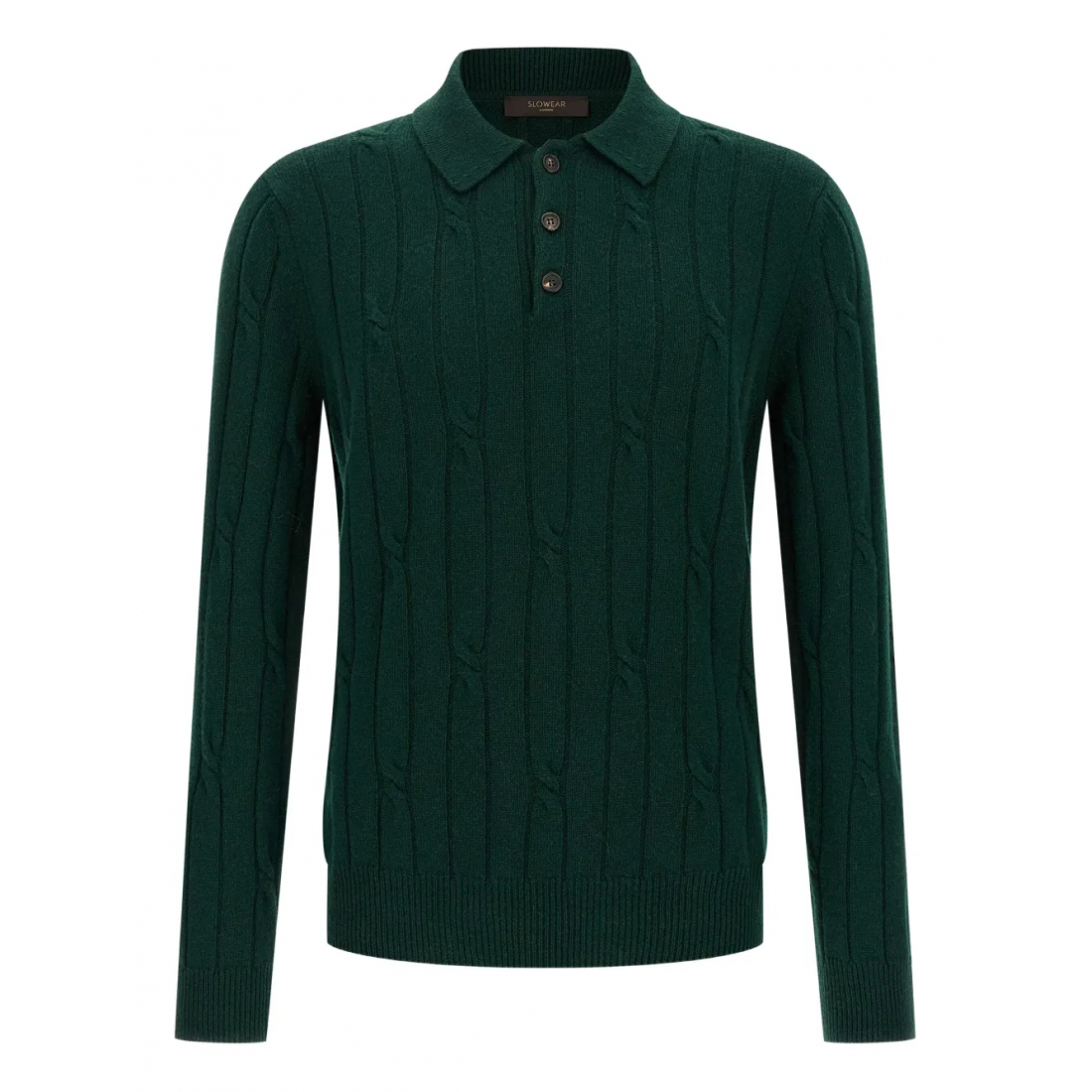 Polo 'Cable-Knit' pour Hommes