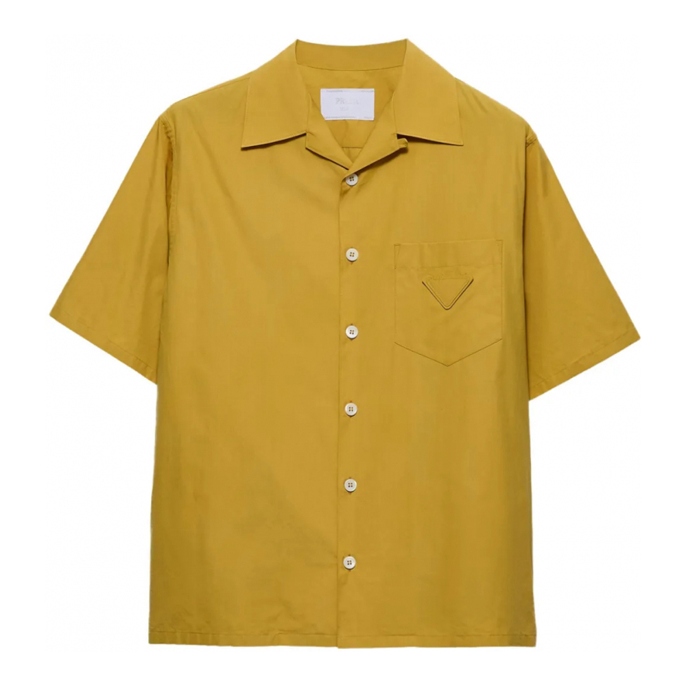 Chemise à manches courtes 'Logo-Patch Bowling' pour Hommes