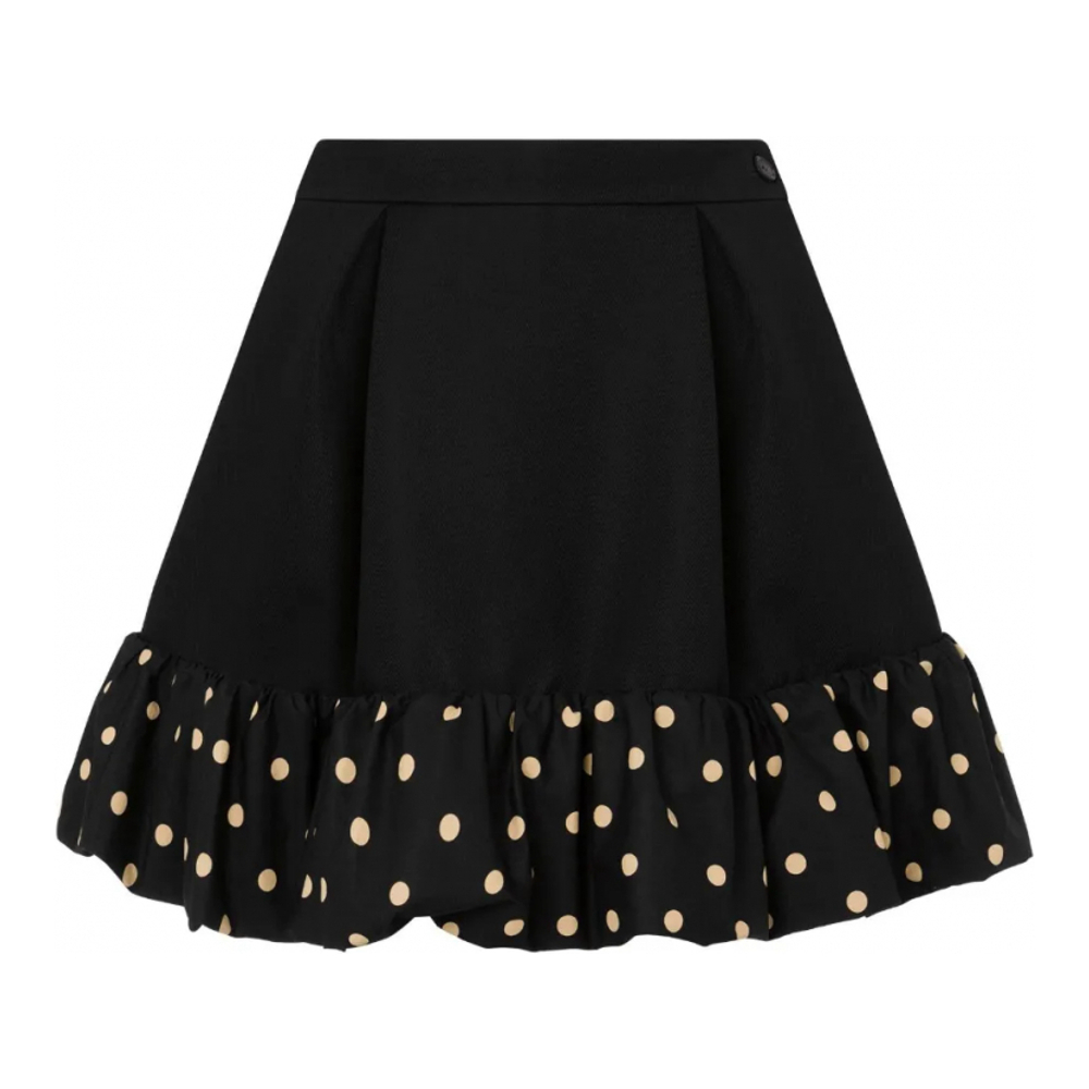 Women's 'Polka-Dot Ruffled' Mini Skirt