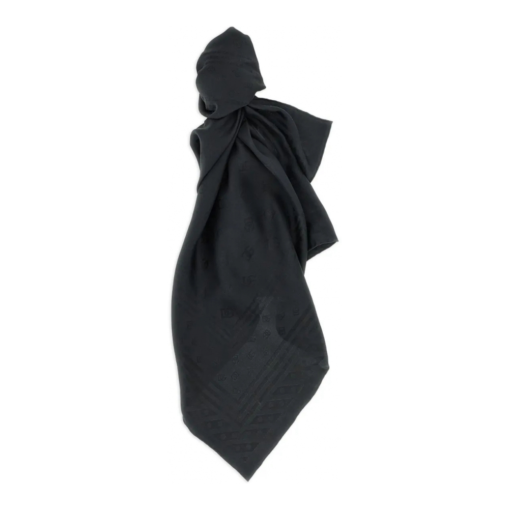 Women's 'Logo-Print' Silk Scarf