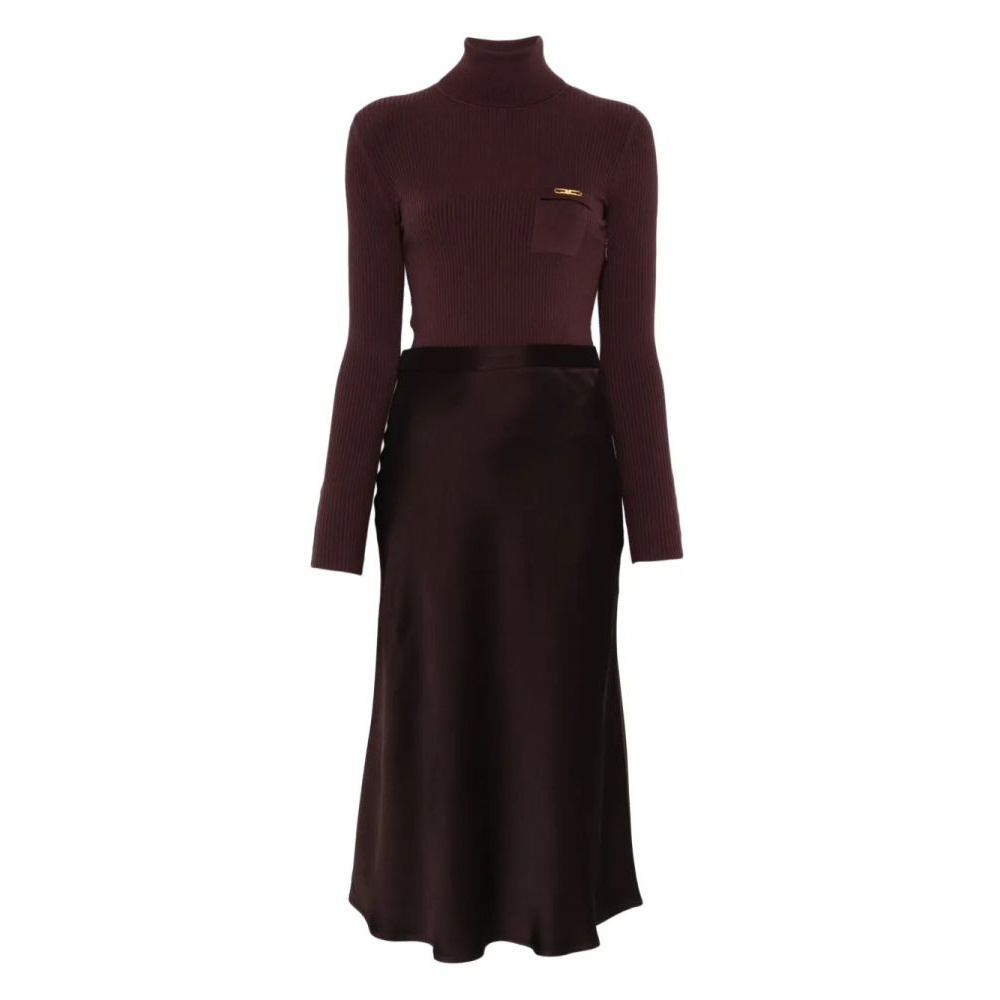 Robe à manches longues 'Ribbed-Knit' pour Femmes