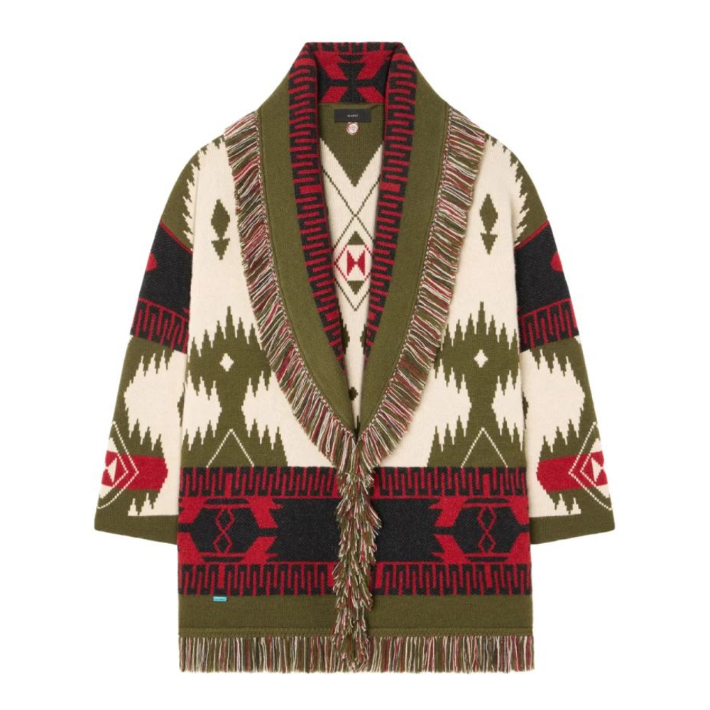 Cardigan 'Icon Jacquard Fringe' pour Femmes