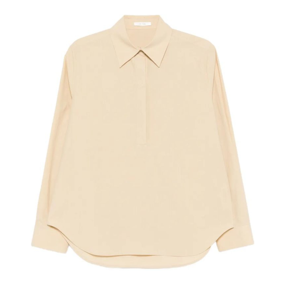 Chemise 'Margan Long-Sleeve Curved Hem' pour Femmes