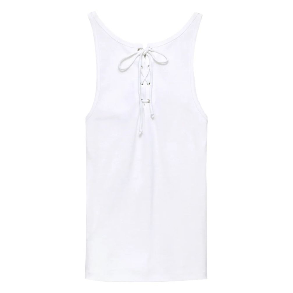 'Lace-Up' Trägershirt für Damen