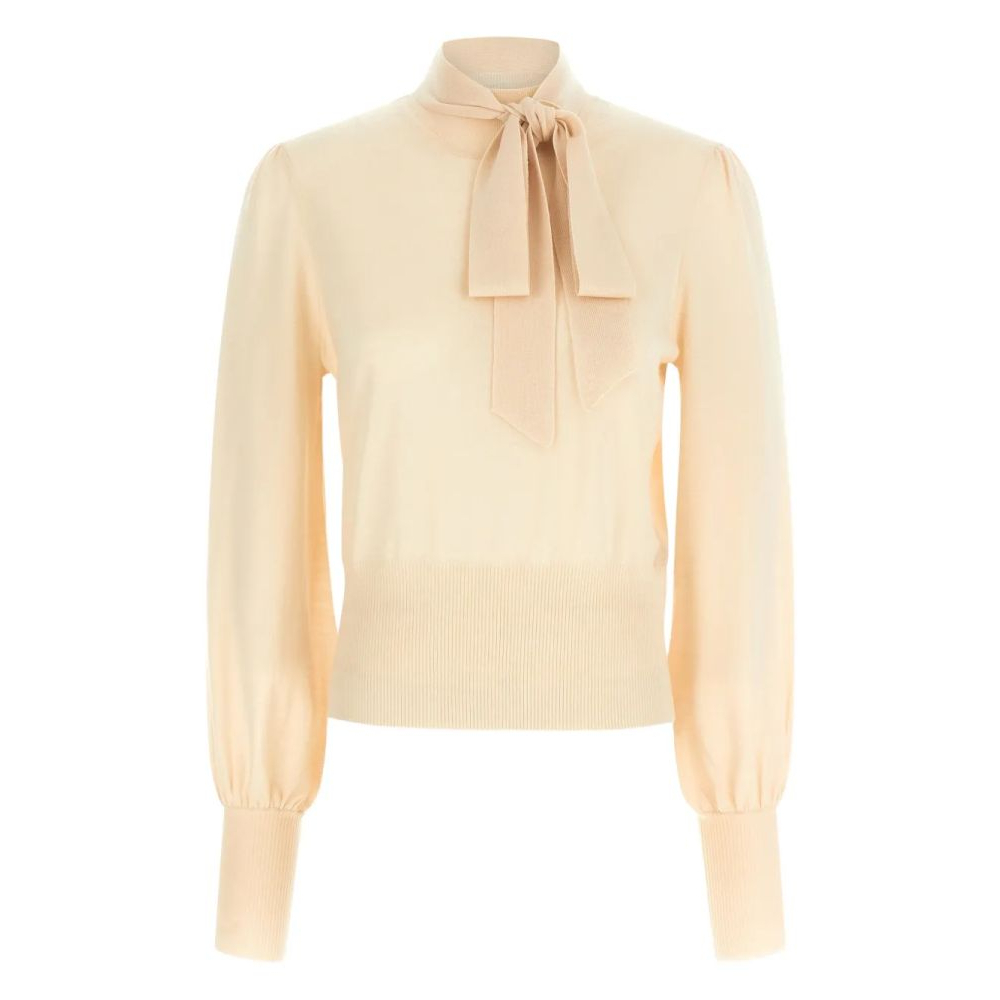 Blouse 'Pussybow Puff-Sleeve' pour Femmes