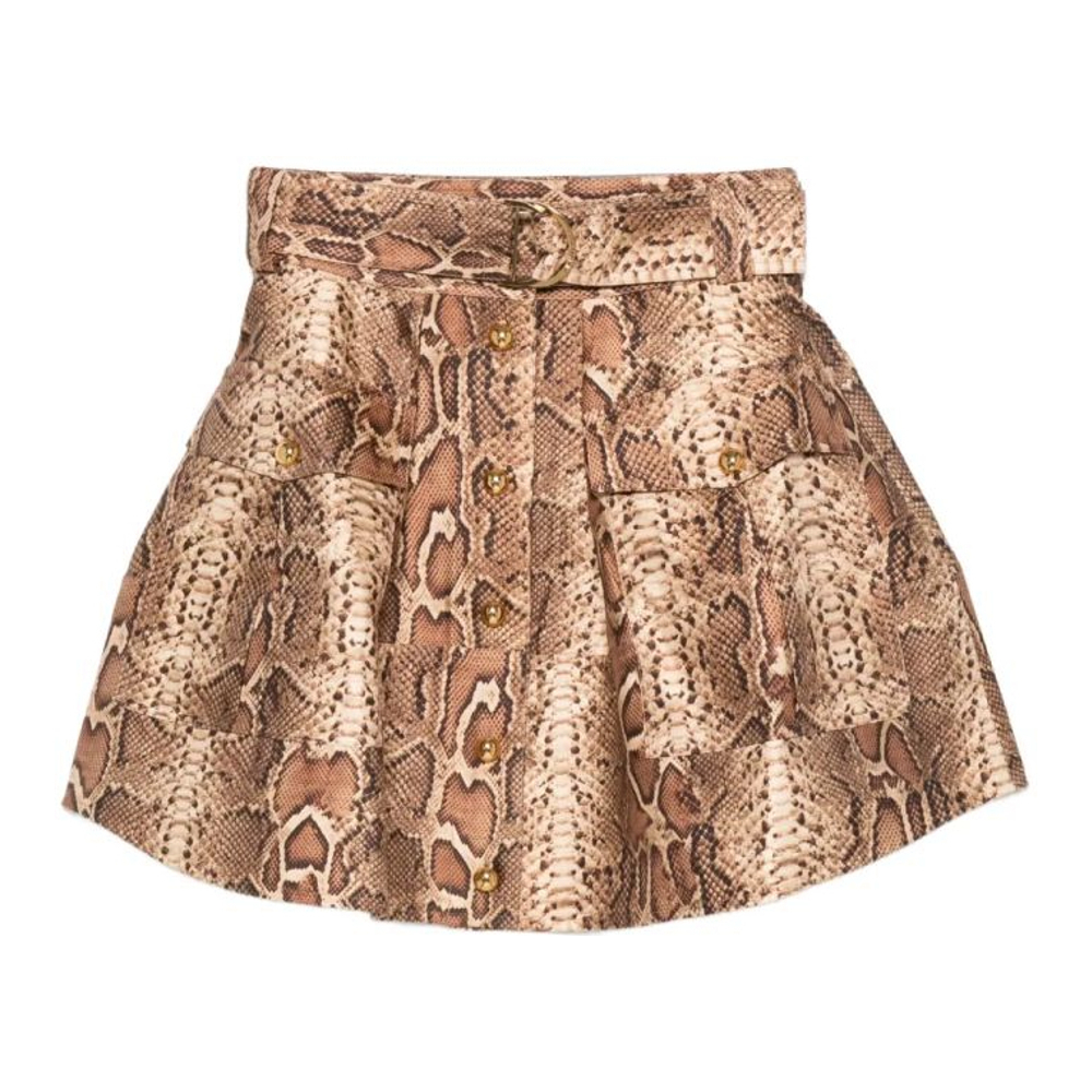 Mini Jupe 'Snakeskin-Effected' pour Femmes