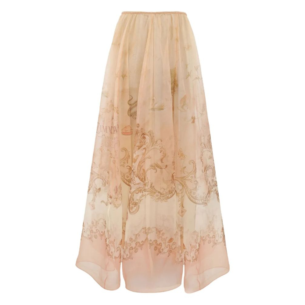 Jupe Maxi 'Organza Printed' pour Femmes