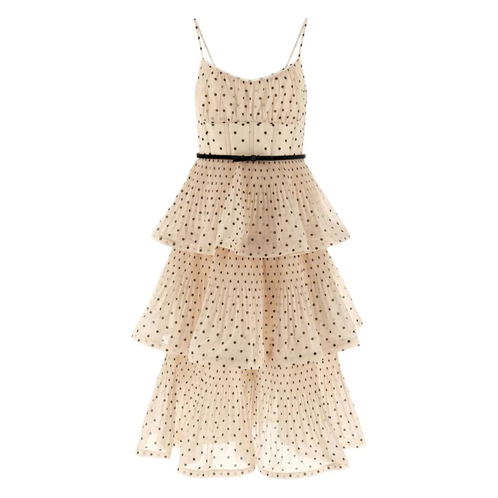 Women's 'Pleated Tiered' Midi Dress