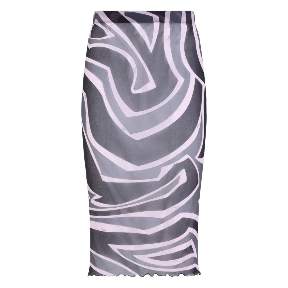 Women's 'Swirl-Print' Midi Skirt