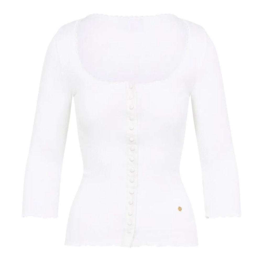 Cardigan 'Button-Front Ribbed' pour Femmes