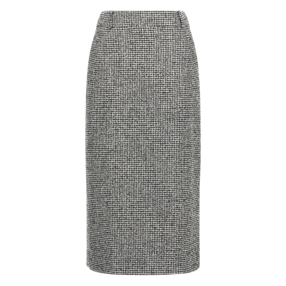 Jupe Midi 'Houndstooth-Pattern' pour Femmes