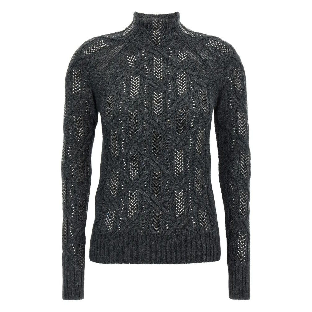Women's 'Crystal-Embellished Cable-Knit' Sweater