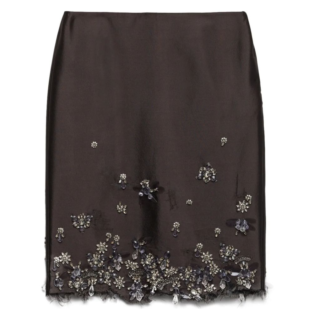Jupe Midi 'Embroidered' pour Femmes