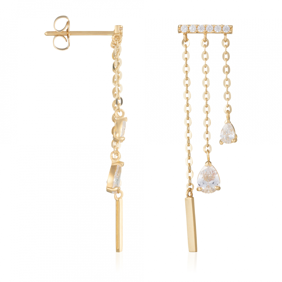 Women's 'Cascade Lumineuse' Earrings