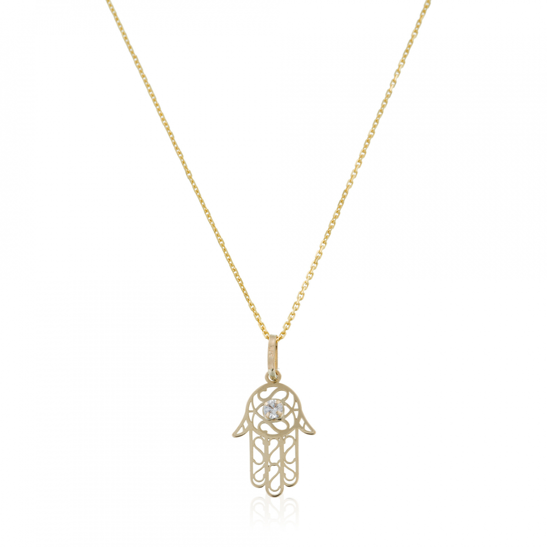 Pendentif sur chaine 'Main De Fatma' pour Femmes