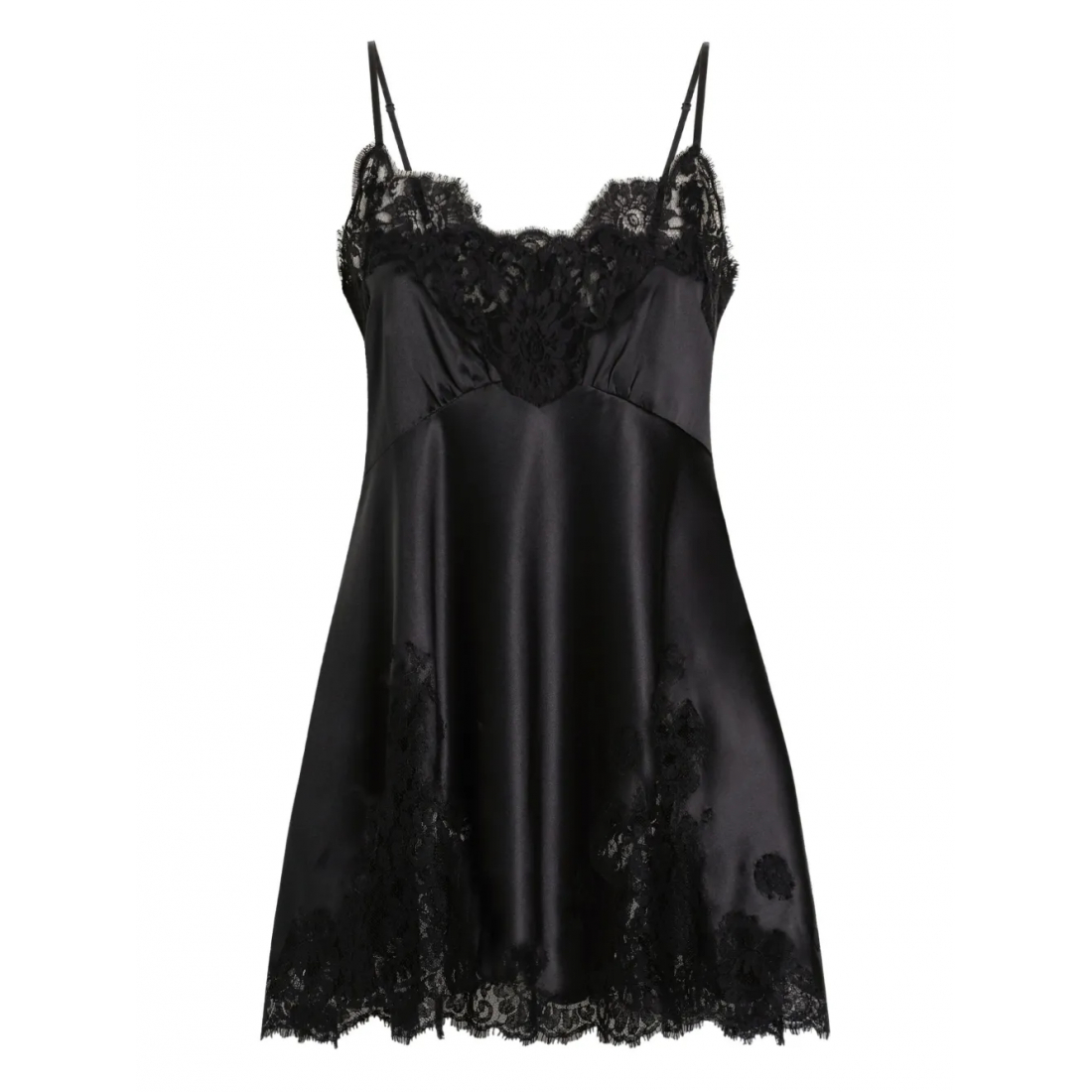 Robe mini 'Lace-Trimmed Slip' pour Femmes