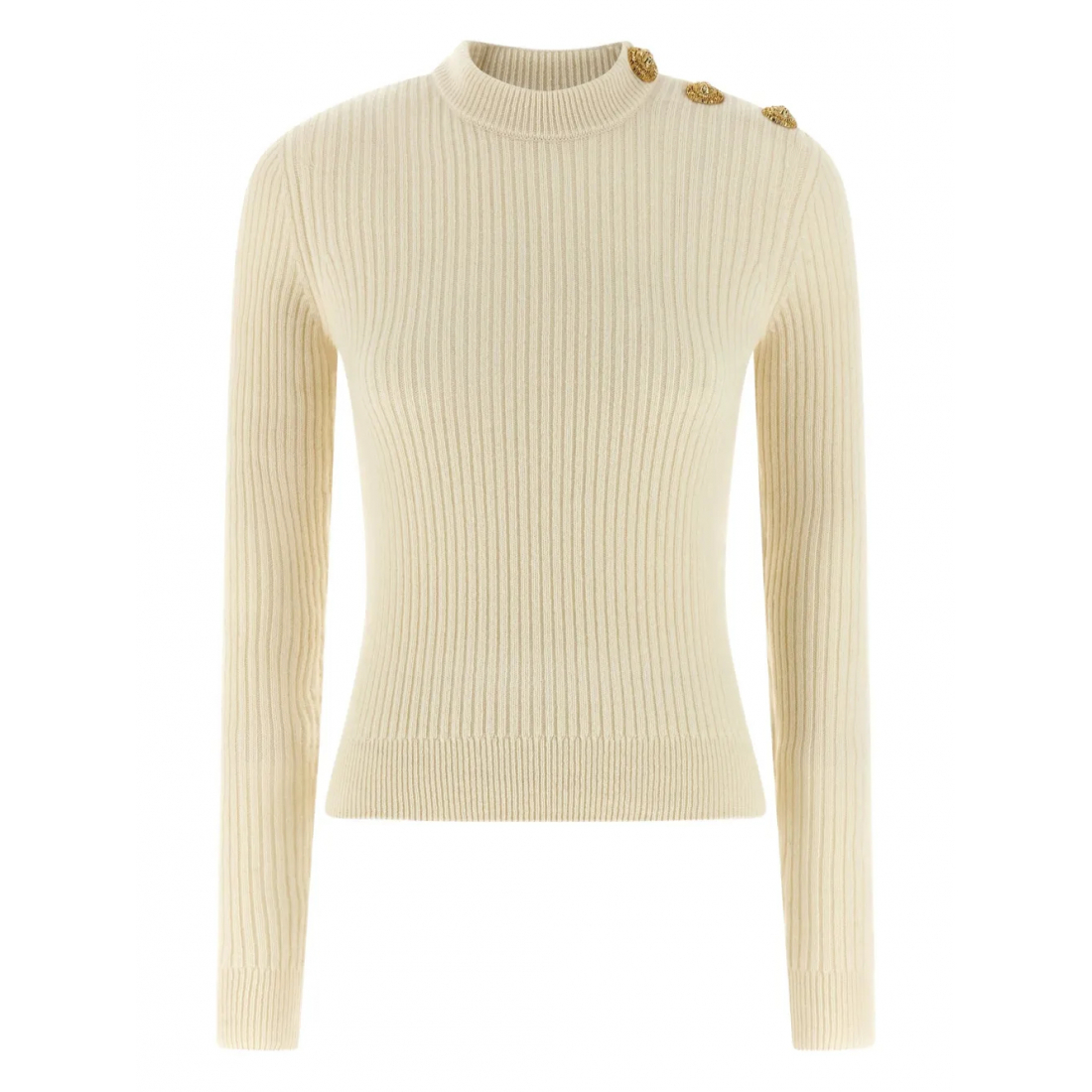 Women's 'Ribbed Coin- Button' Sweater