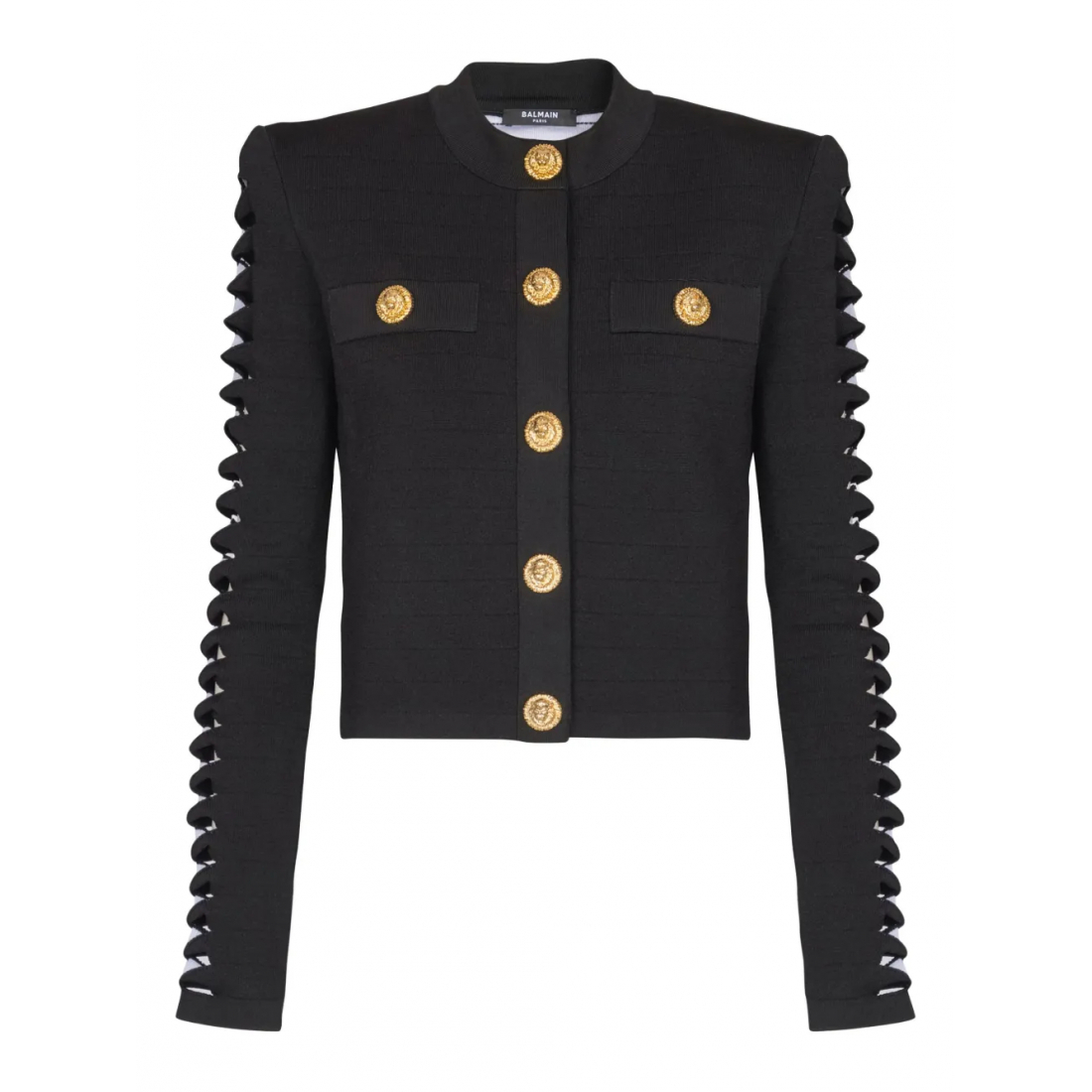 Women's 'Cut-Out Sleeve Buttoned' Cardigan