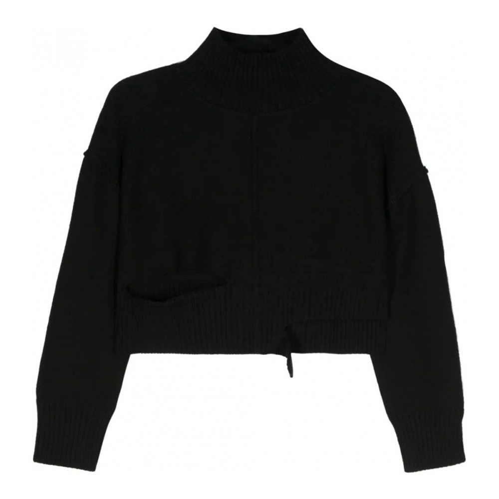 Pull 'Cut-Out Cropped' pour Femmes
