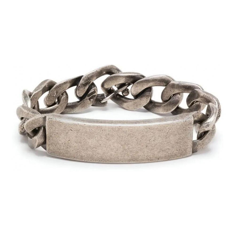 Men's 'Logo-Engraved Chain' Bracelet