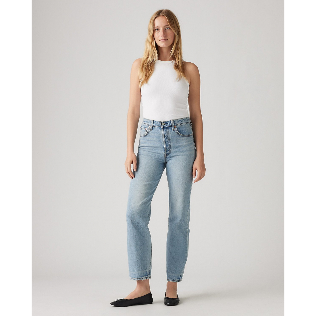 Jeans 'Ribcage Straight Ankle' pour Femmes