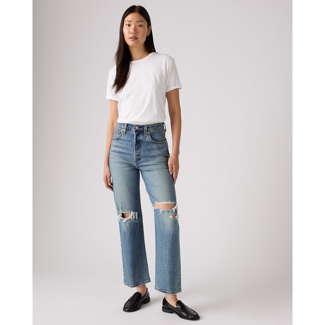 Jeans 'Ribcage Straight Ankle' pour Femmes
