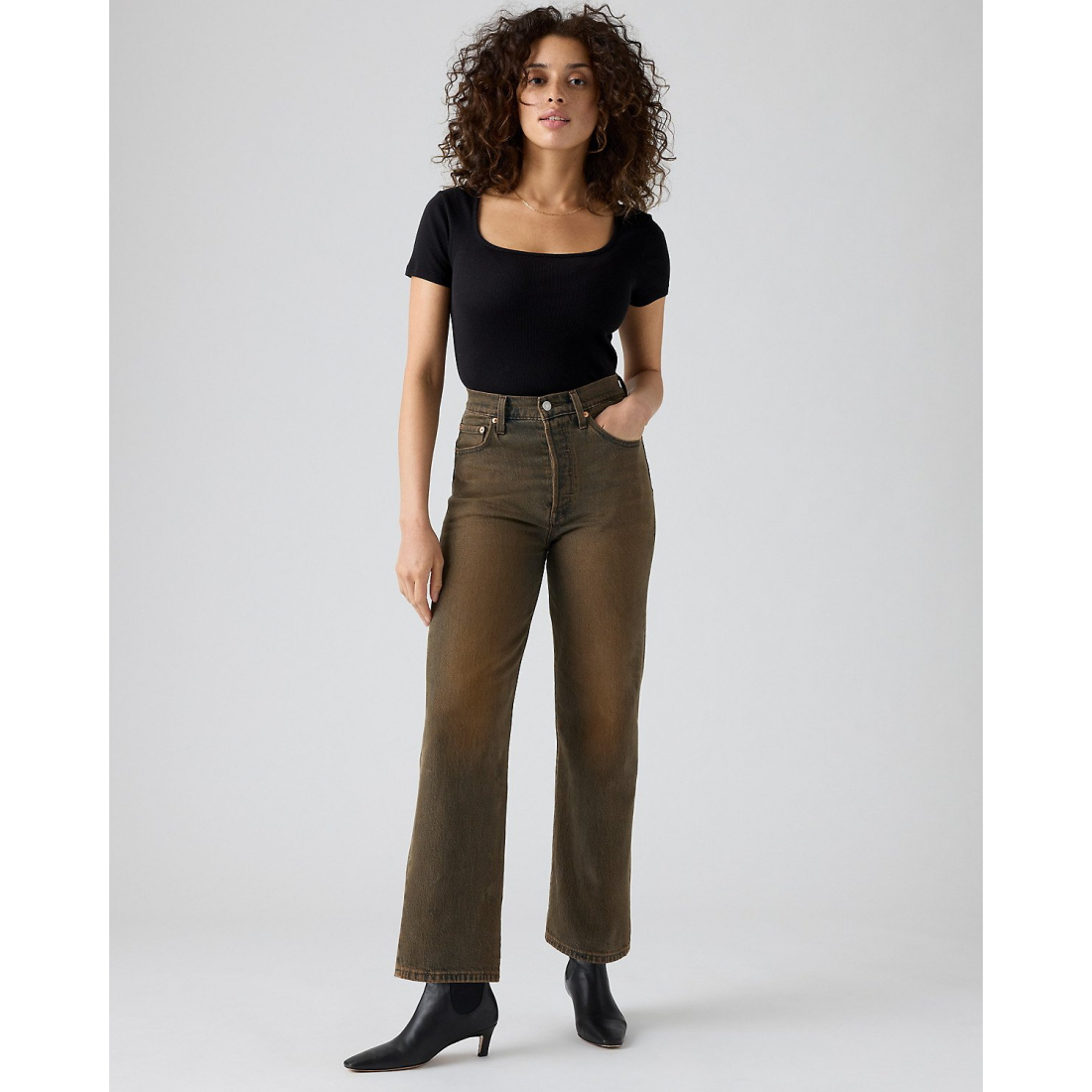 Jeans 'Ribcage Straight Ankle' pour Femmes