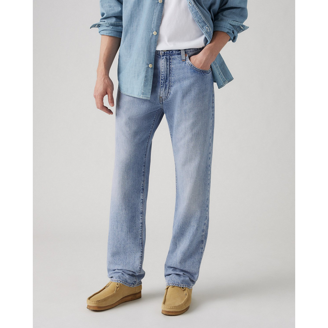 Men's '555™ Relaxed Straight Linen+ Denim' Jeans