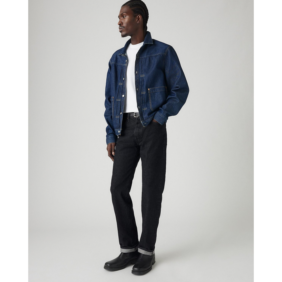 Jeans '501® Original Fit Selvedge' pour Hommes