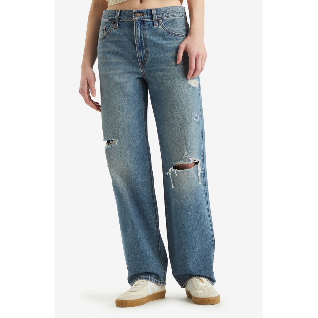 Women's 'Ripped Baggy Dad' Jeans