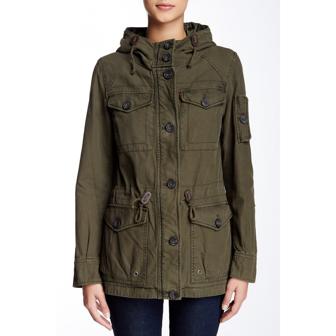 Veste 'Hooded Military' pour Femmes