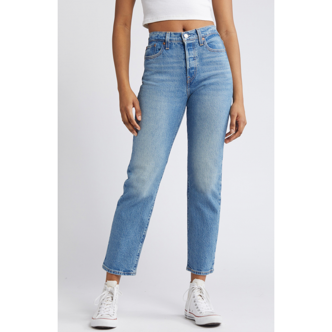 Jeans 'Wedgie High Waist Straight Leg' pour Femmes