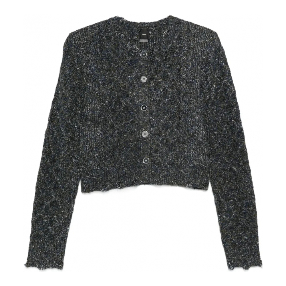 Women's 'Metallic-Knit' Cardigan