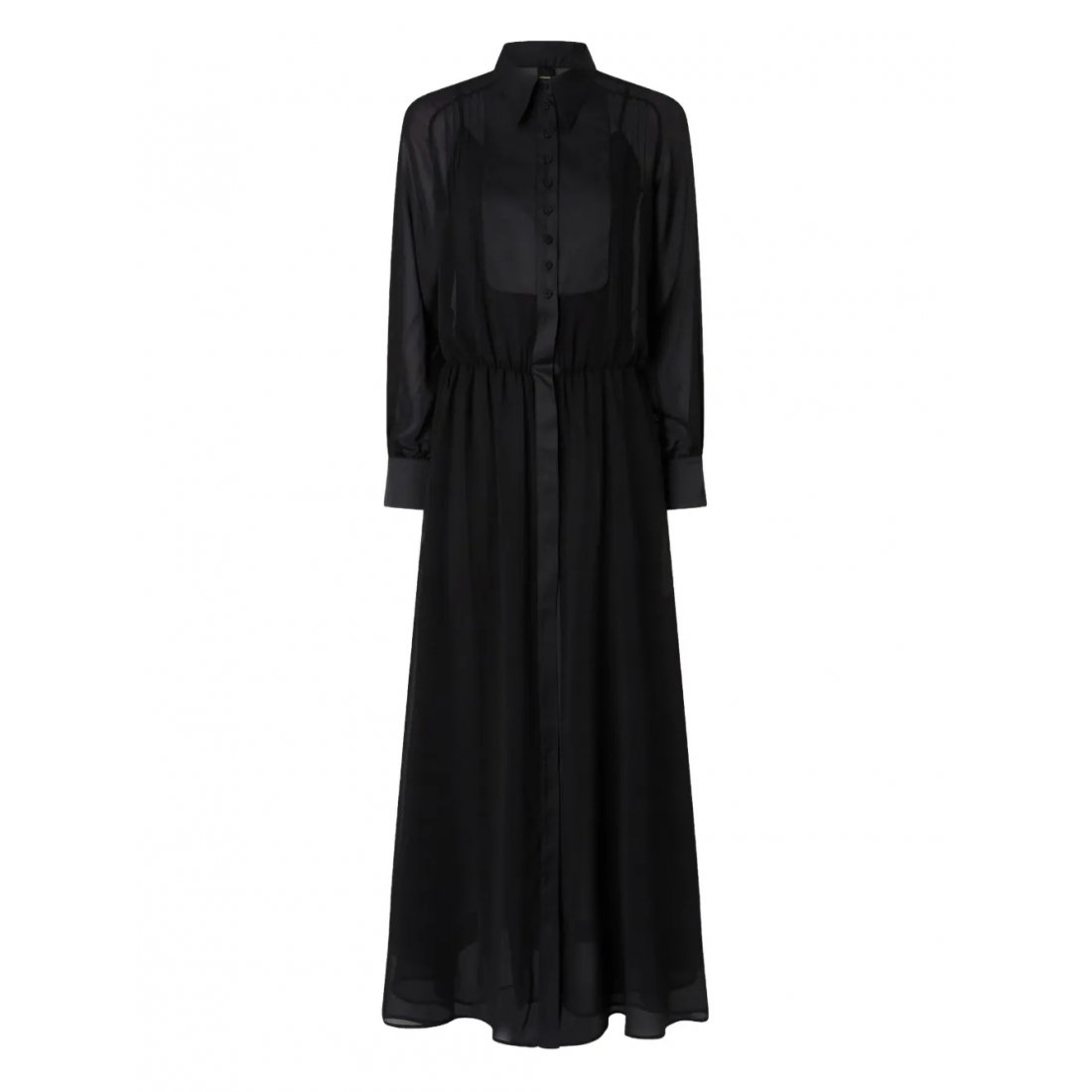 'Sheer-Panel' Midi Kleid für Damen