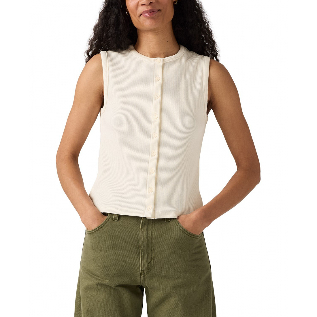 Women's 'Rory Sleeveless Button-Up' Top